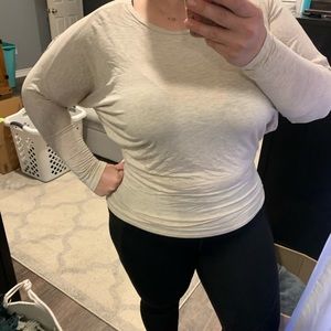 Tan dolman sleeve tee